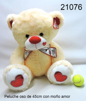 Imagen de PELUCHE OSO MOÑO AMOR 45CM 3.24